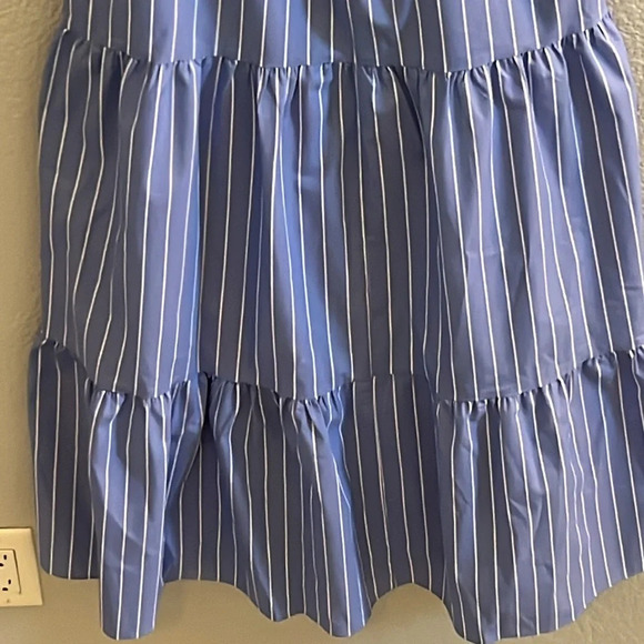 Express Blue White Stripe Maxi Dress Size Small - Picture 4 of 7